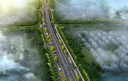 义乌市光明大道北侧项目示范景观工程